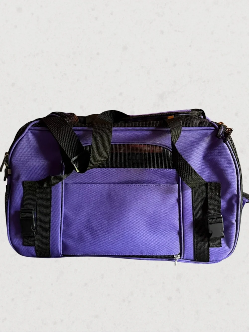 EliteField 2 Door Collapsible Soft Sided Dog Cat Pet Crate Purple Black Padded